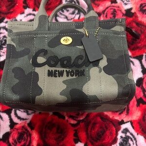 Coach Women's Green Camouflage Tote 20